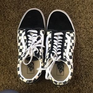 Checkered old school vans